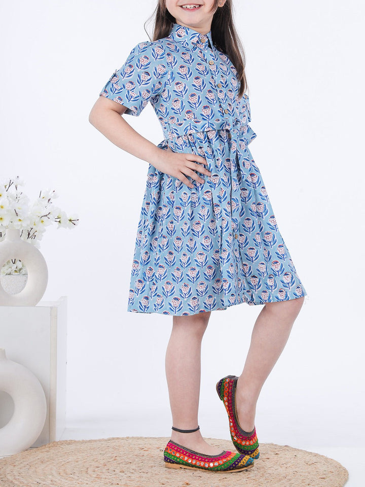 Suits & SetsFitoor Shirt Dress BlueKalp