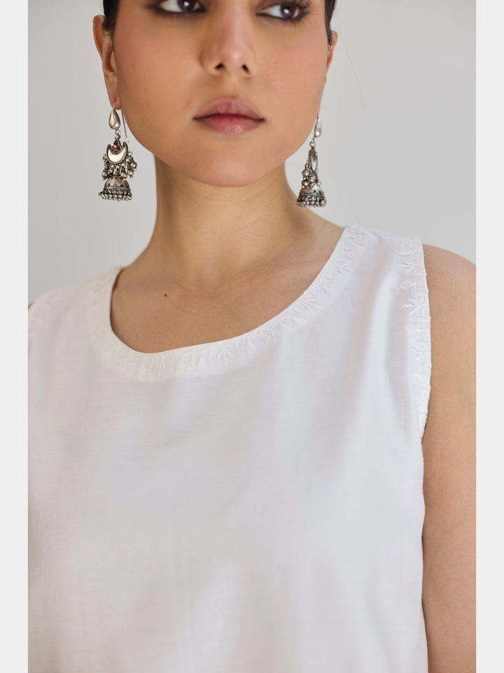 DressesFlared Slip Dress - WhiteVasstramFlourish Planet