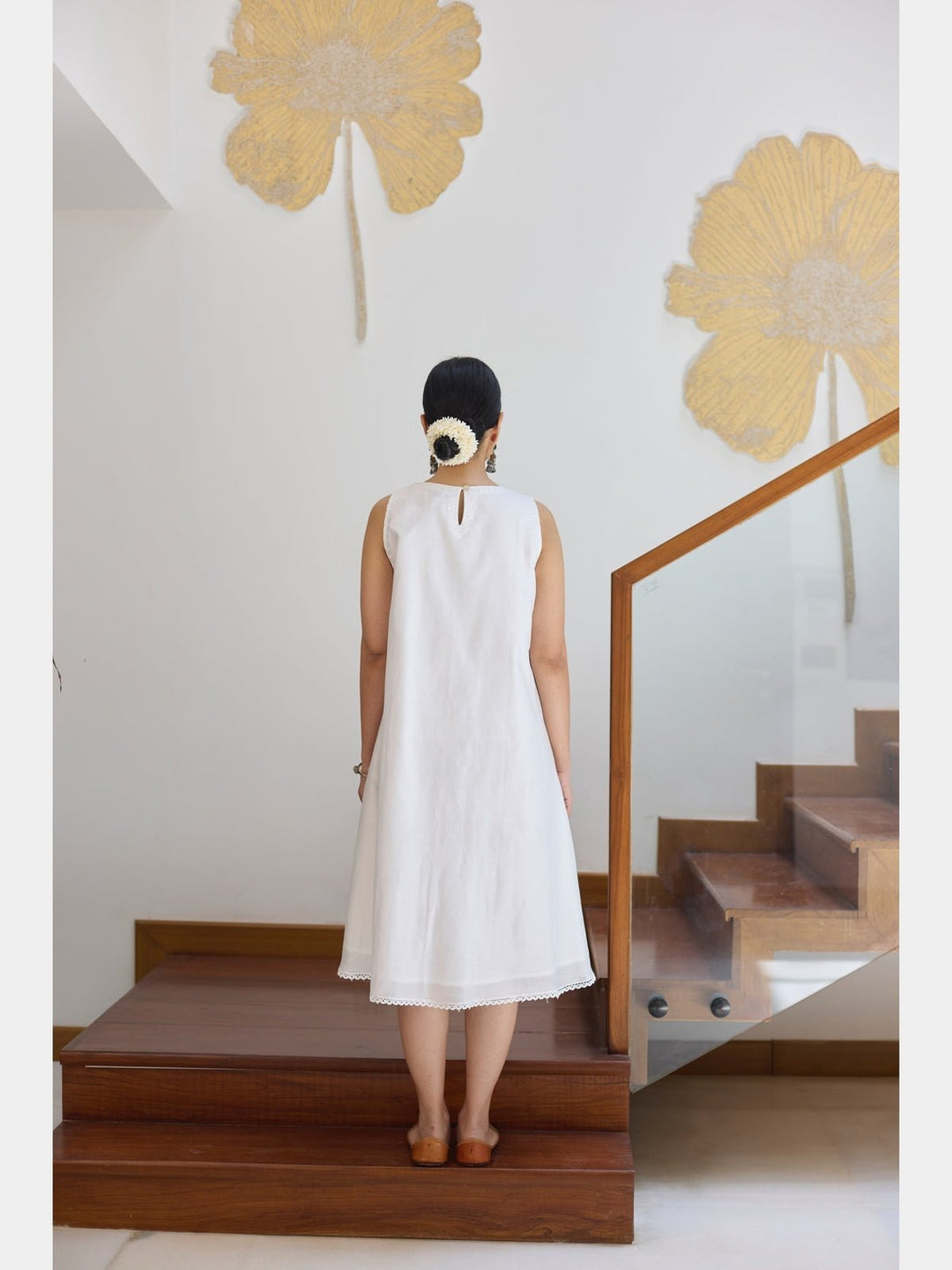 DressesFlared Slip Dress - WhiteVasstramFlourish Planet