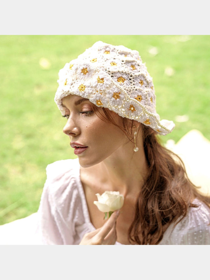 Personal AccessoriesFLORA Crochet Hat, in Off WhiteBrunnaCo