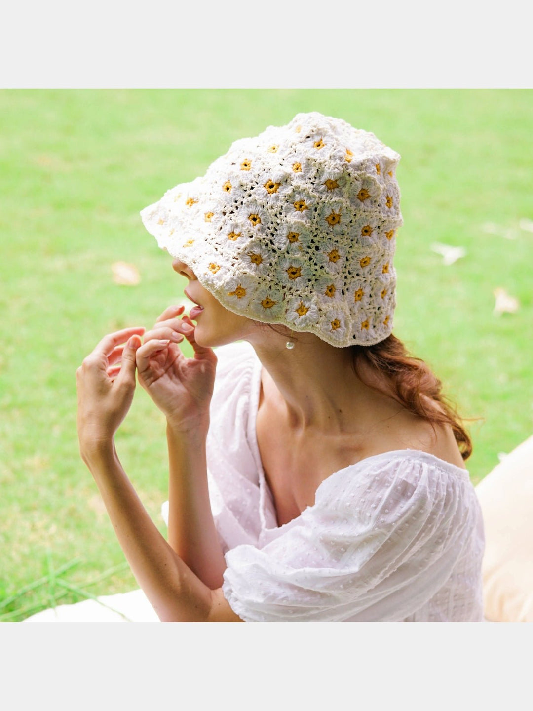 Personal AccessoriesFLORA Crochet Hat, in Off WhiteBrunnaCo