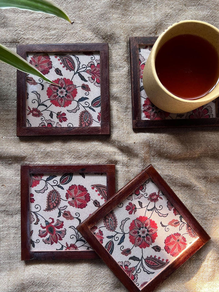 Table and DiningFloral Harmony Coasters CoasterHome Yarn