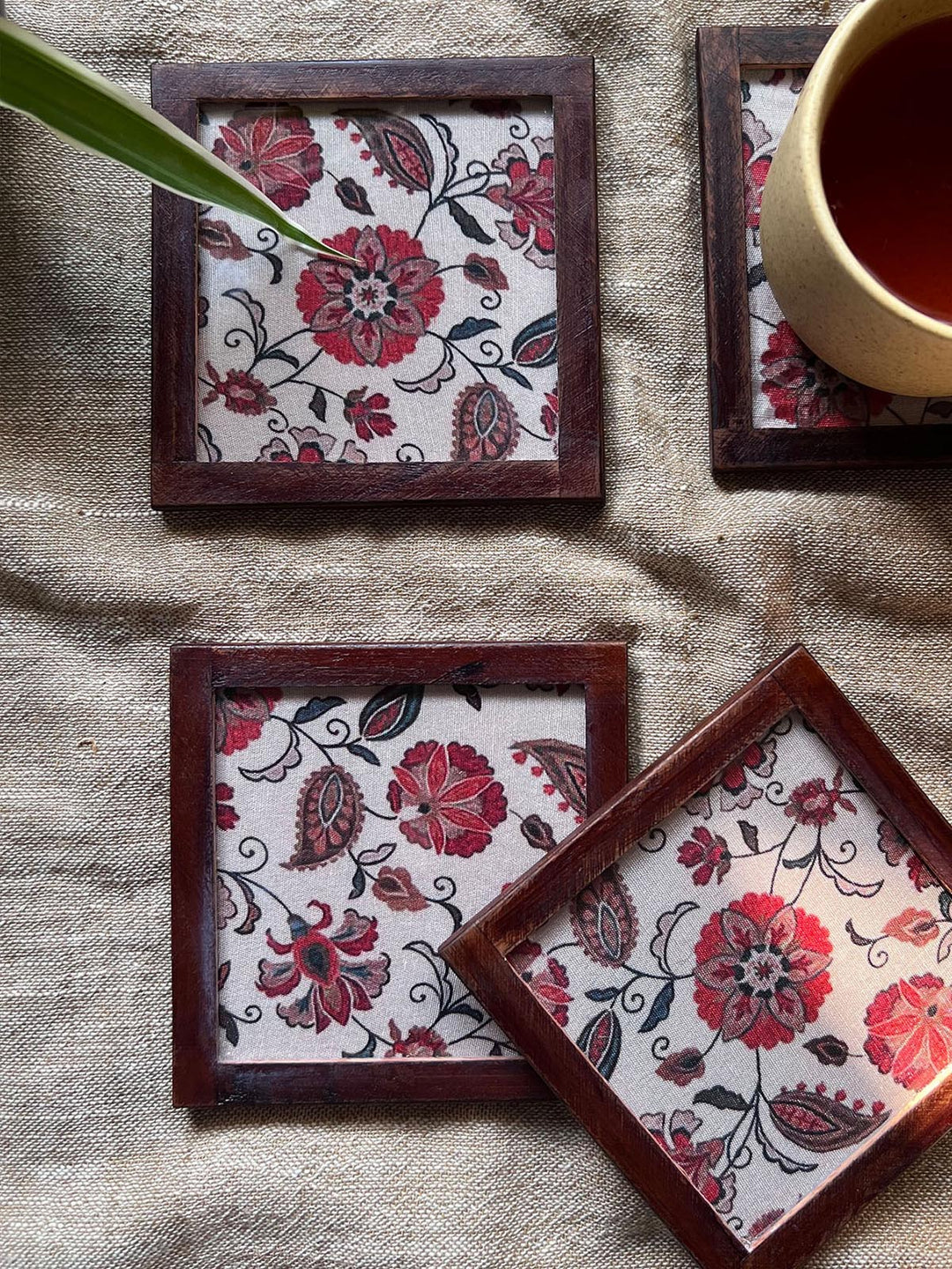 Table and DiningFloral Harmony Coasters CoasterHome Yarn