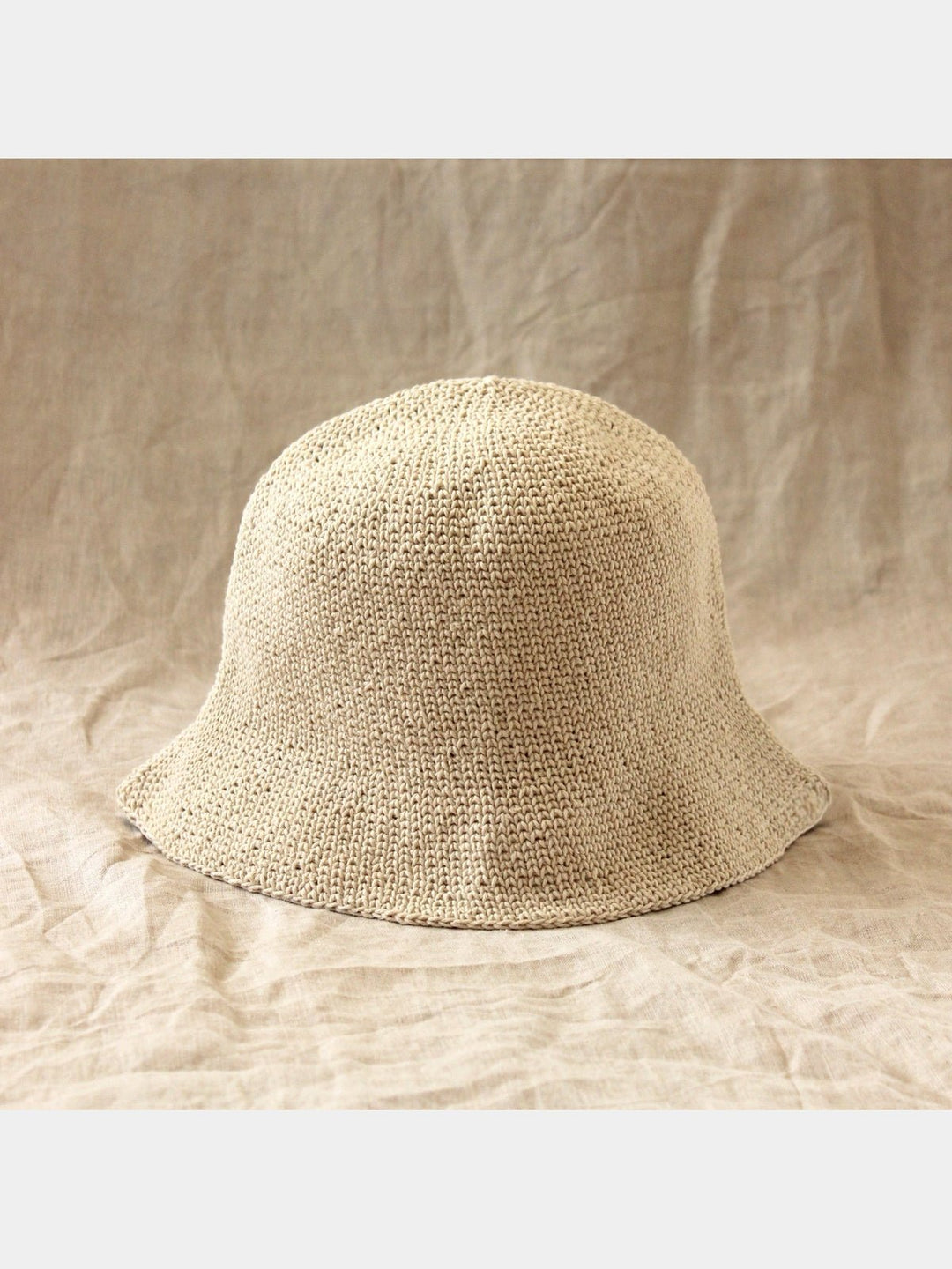 Personal AccessoriesFLORETTE Crochet Bucket Hat In Nude WhiteBrunnaCo