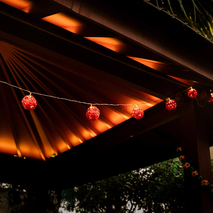 LightingFull Moon Handcrafted Bamboo String LightGreenkraftFlourish Planet