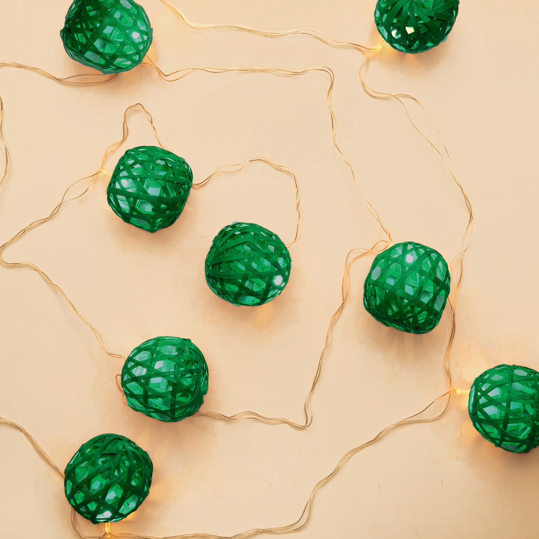 LightingFull Moon Handcrafted Bamboo String LightGreenkraftFlourish Planet