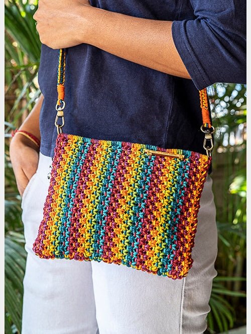 BagsGardenia Blended Hand - Knotted Sling BagOne 'O' Eight KnotsFlourish Planet