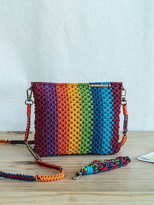 BagsGardenia Striped Hand - Knotted Sling BagOne 'O' Eight KnotsFlourish Planet