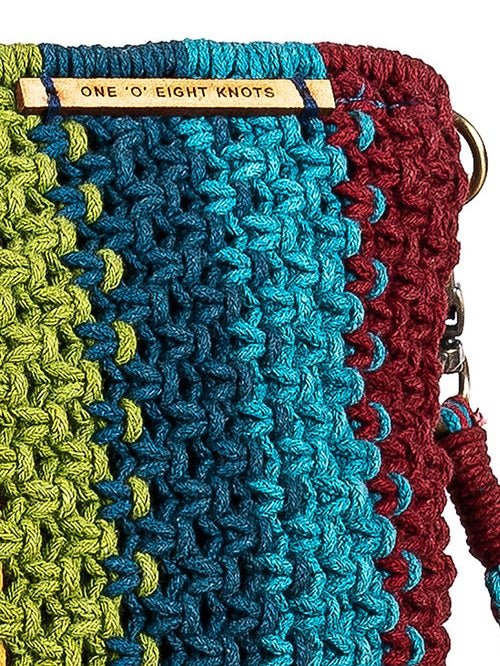 BagsGardenia Striped Hand - Knotted Sling BagOne 'O' Eight KnotsFlourish Planet