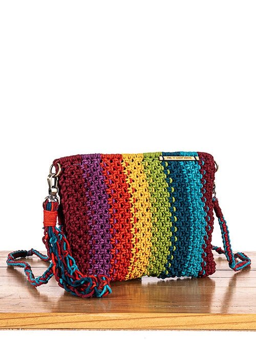 BagsGardenia Striped Hand - Knotted Sling BagOne 'O' Eight KnotsFlourish Planet