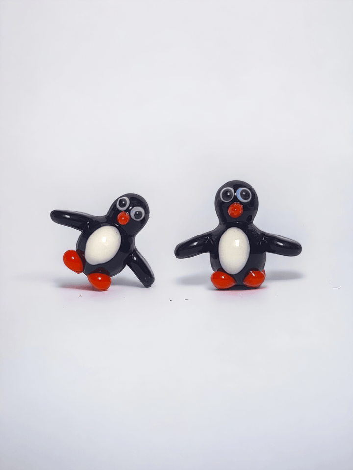 Home DecorGlass Baby Penguin - Black & White (Set of 2)Six Brothers Glass ArtistFlourish Planet