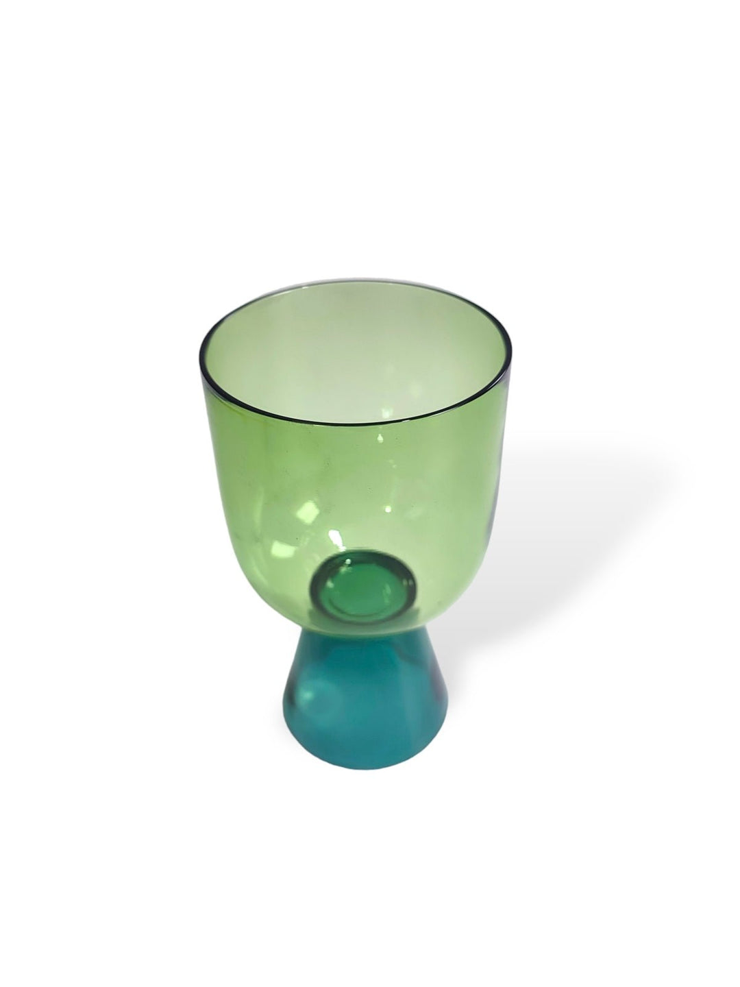 Table & DiningGreen Footed Tumbler - Set of 2 (Tall)Six Brothers Glass ArtistFlourish Planet