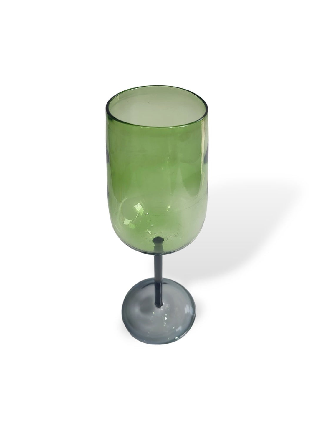 Table & DiningGreen Stemmed Wine Glass - Set of 2Six Brothers Glass ArtistFlourish Planet