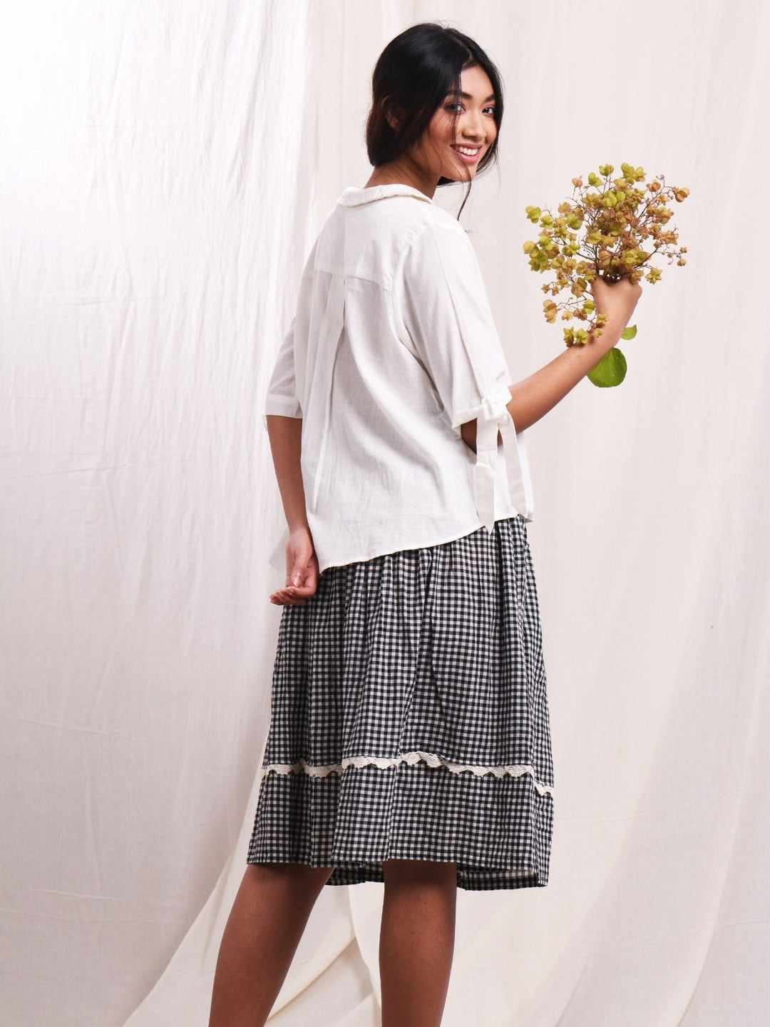 SkirtsGuddi wrap Skirt in Cotton MuslinEarth Route