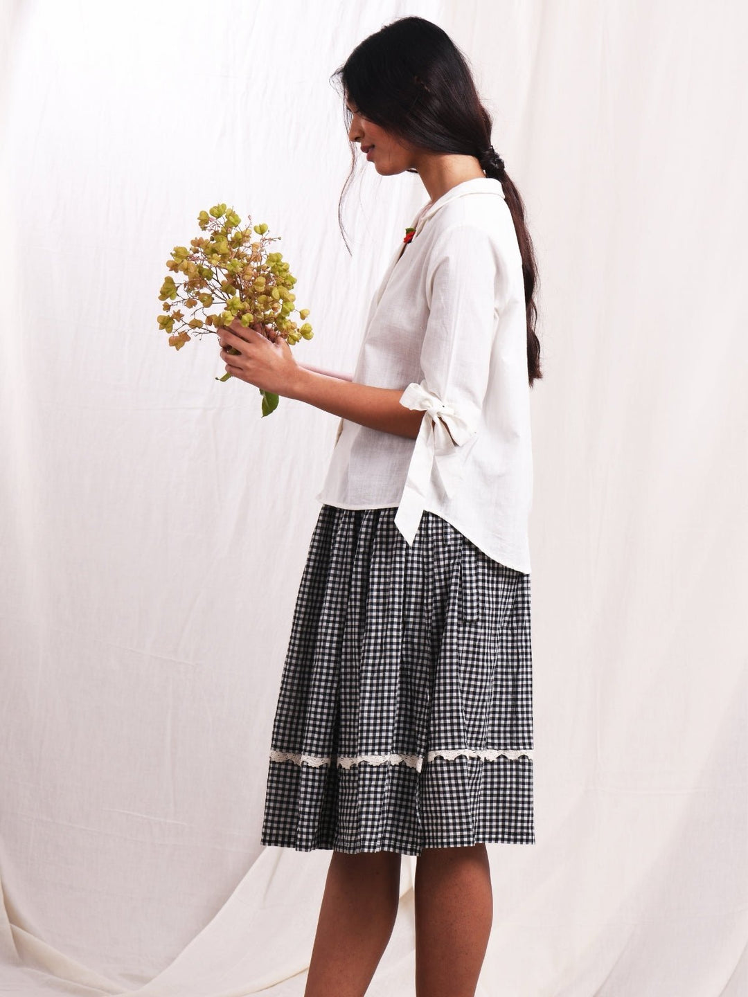 SkirtsGuddi wrap Skirt in Cotton MuslinEarth Route