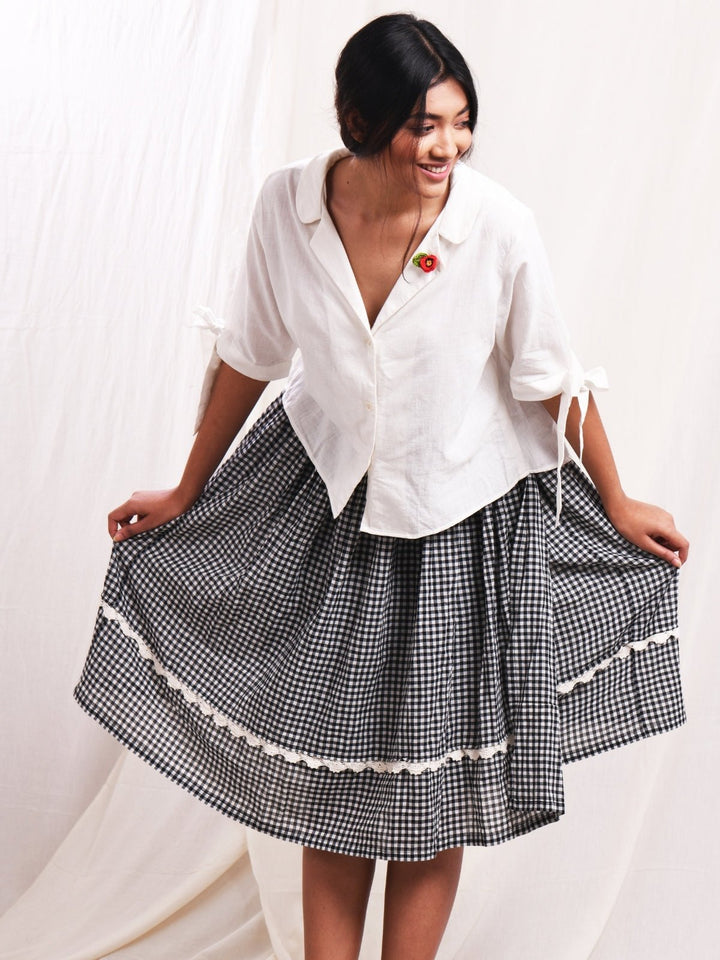 SkirtsGuddi wrap Skirt in Cotton MuslinEarth Route