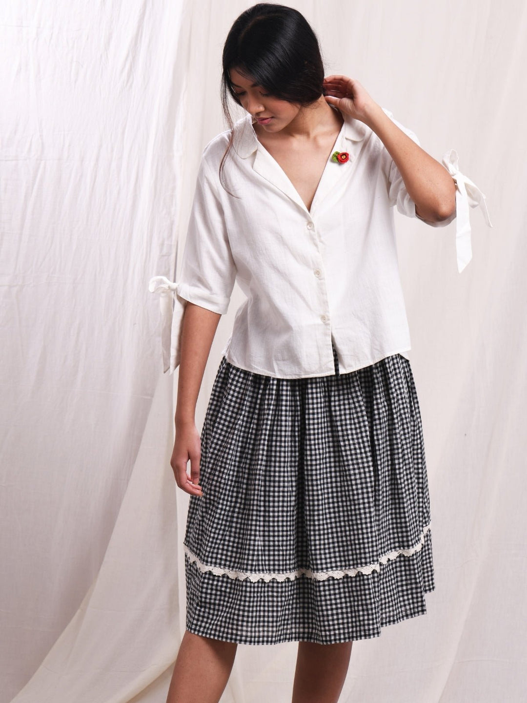 SkirtsGuddi wrap Skirt in Cotton MuslinEarth Route