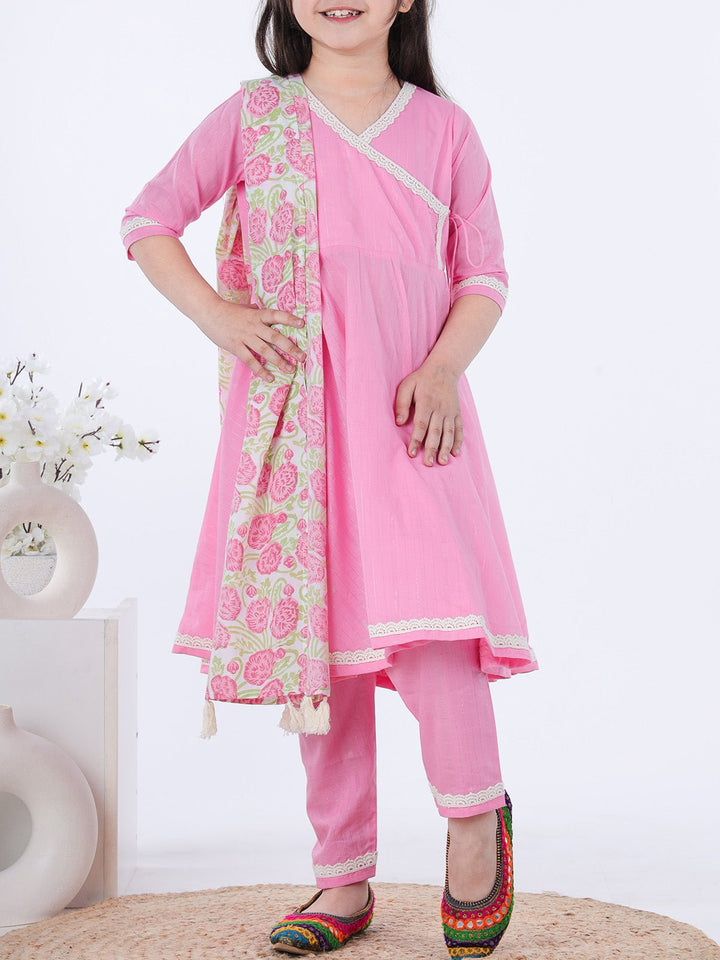 Suits & SetsGulal Angrakha Set PinkKalp