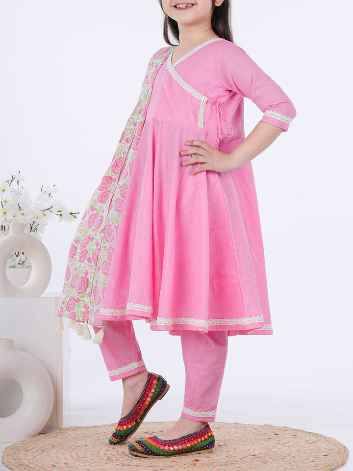 Suits & SetsGulal Angrakha Set PinkKalp