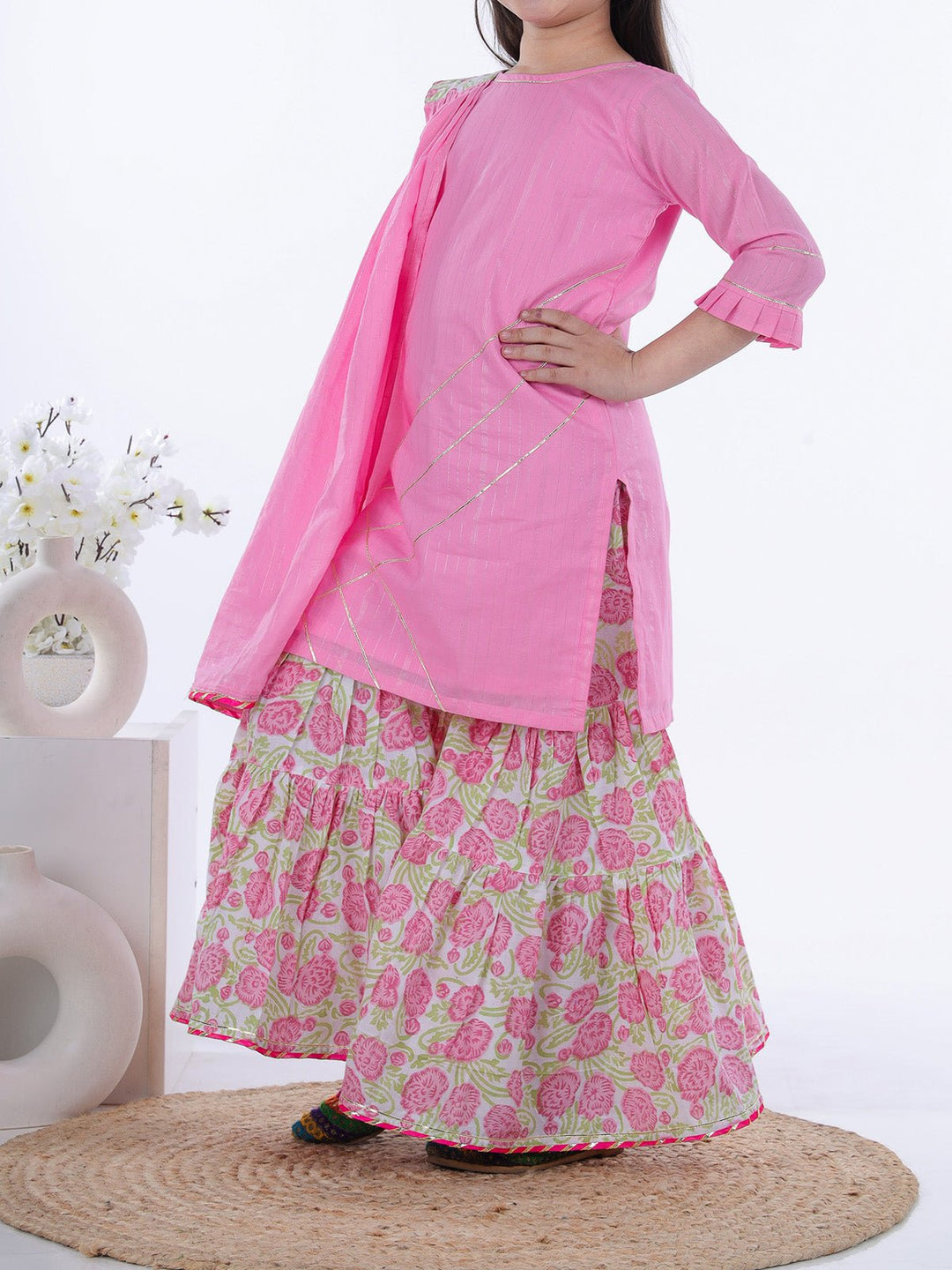 Suits & SetsGulbahar Sharara Set PinkKalp