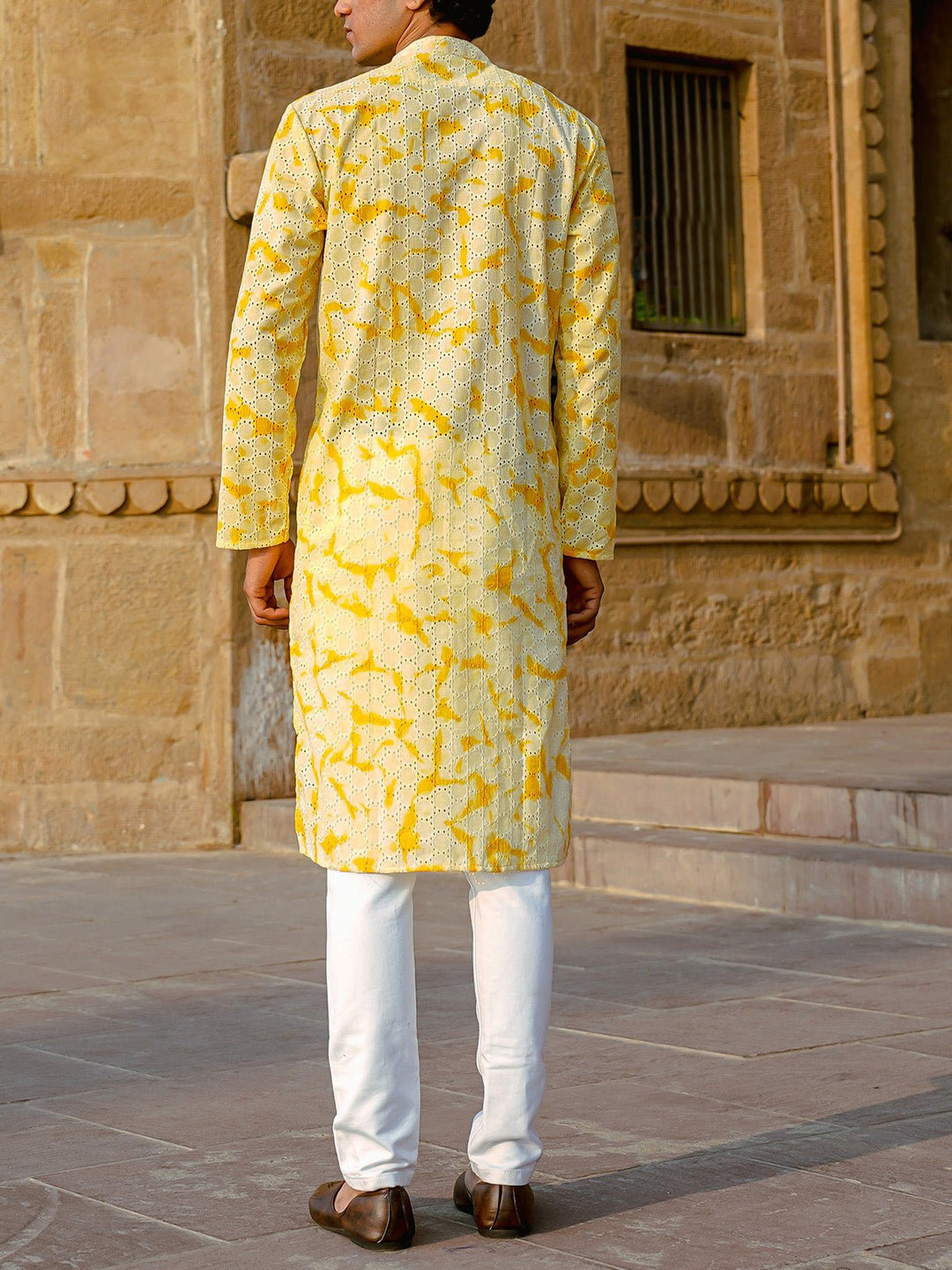 Shirts & T - shirtsHakoba tie and dye Kurta YellowKalp