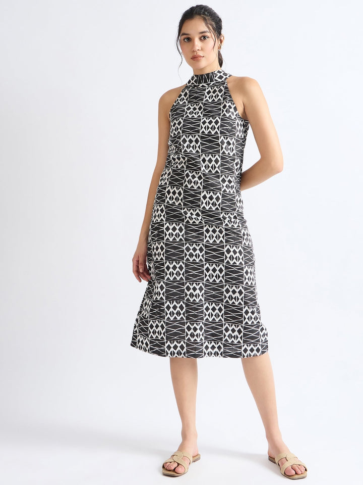 DressesHalter Neck Dress with Self Tie BowArras