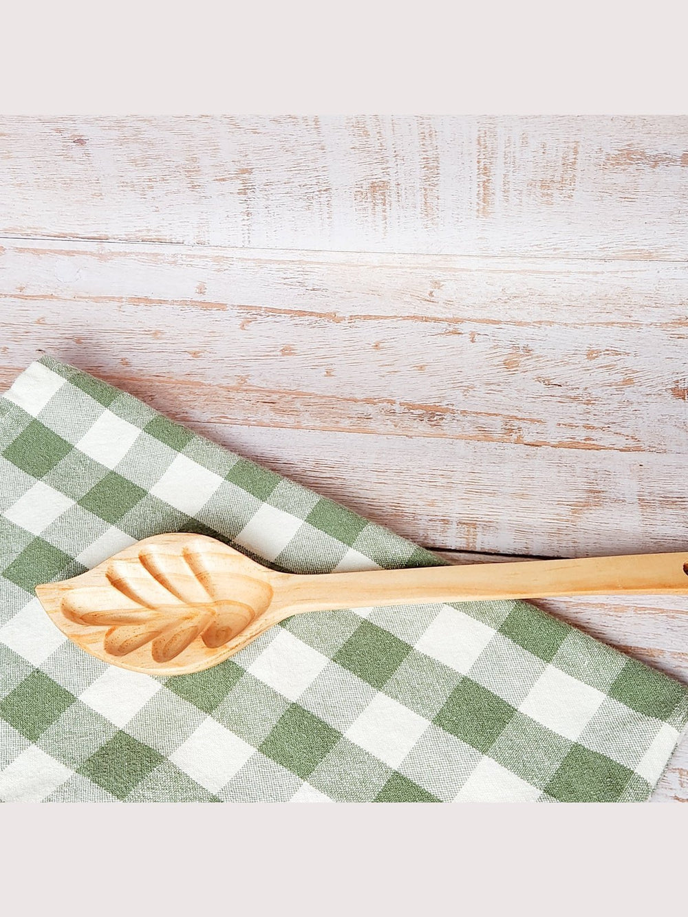 Table and DiningHand Carved Wood Leaf SpoonUpavim Crafts