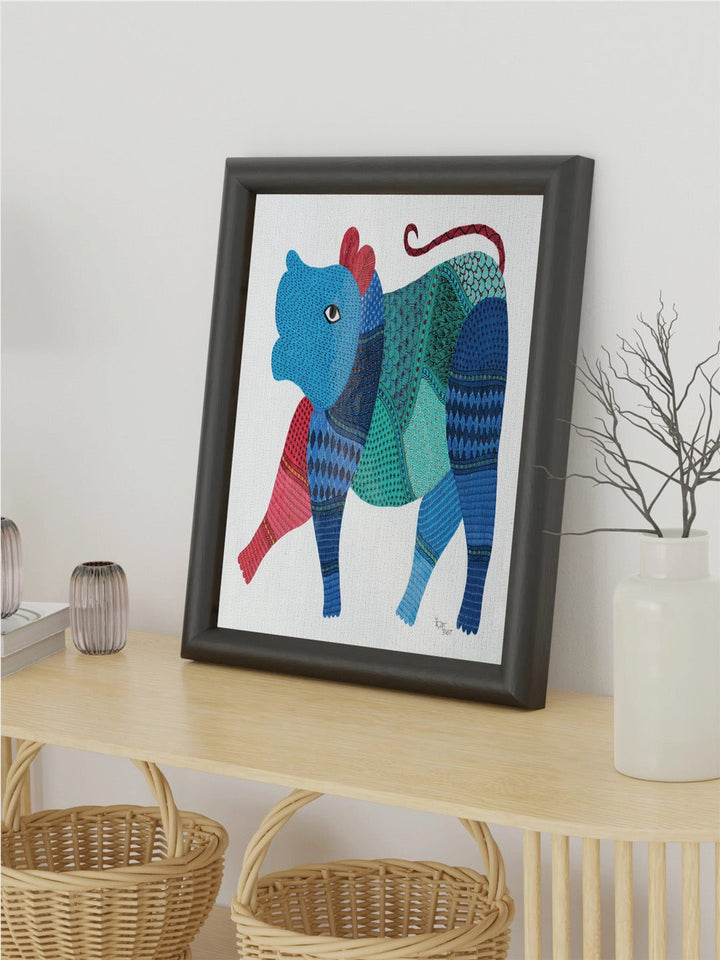 DecorHandpainted Gond Art - UnframedKailash Pradhan