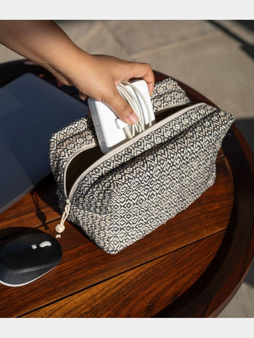 BagsHeera Hand - Woven Wide PouchOne 'O' Eight KnotsFlourish Planet