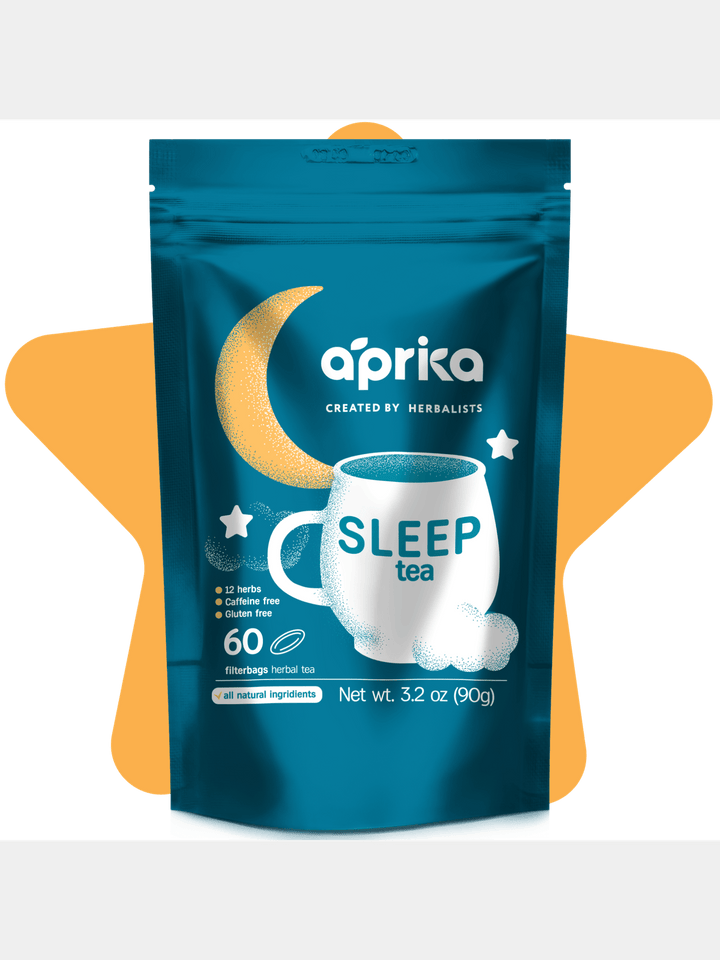 FoodHerbal Sleep Tea with Sleep Guide, 60 bagsAprika Life