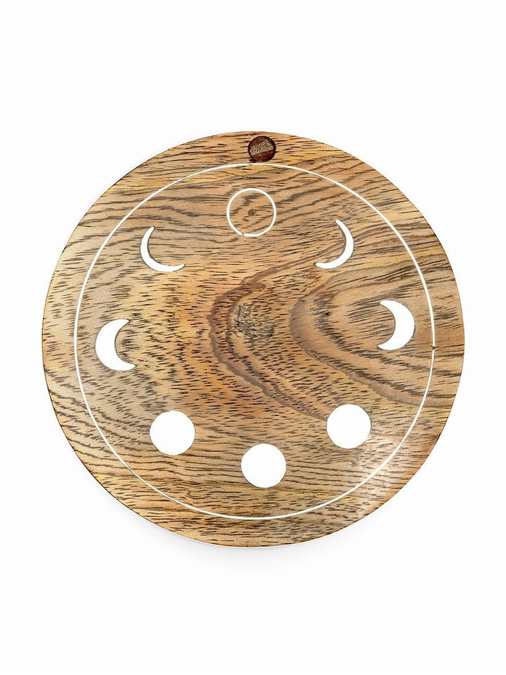 Personal AccessoriesIndukala Moon Phase Round Pivot Box - Handcrafted Mango WoodMatr Boomie