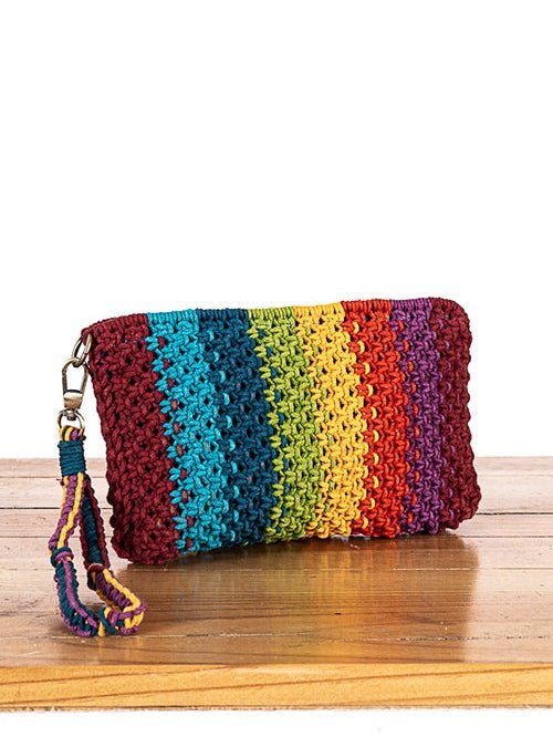 BagsIris Striped Hand - Knotted PouchOne 'O' Eight KnotsFlourish Planet