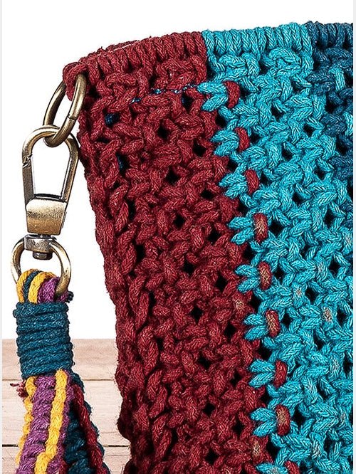 BagsIris Striped Hand - Knotted PouchOne 'O' Eight KnotsFlourish Planet