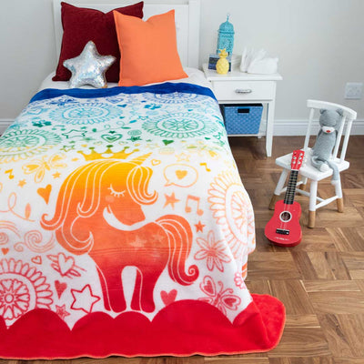 Bed and LivingKids African Unicorn BlanketThula Tula