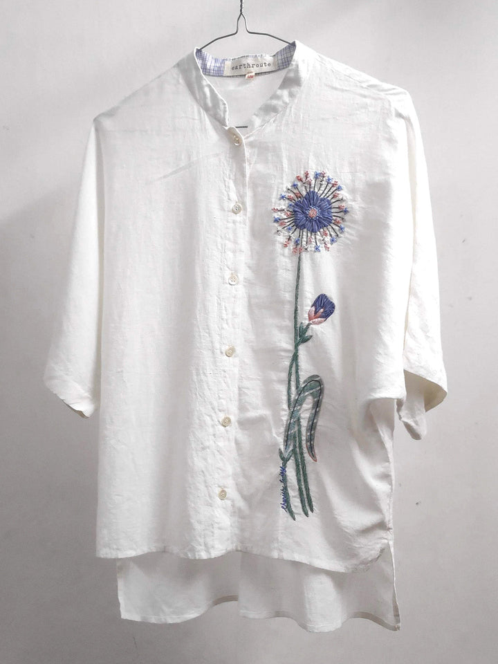 Tops & TunicsKusum Kimono Shirt Natural WhiteEarth RouteFlourish Planet