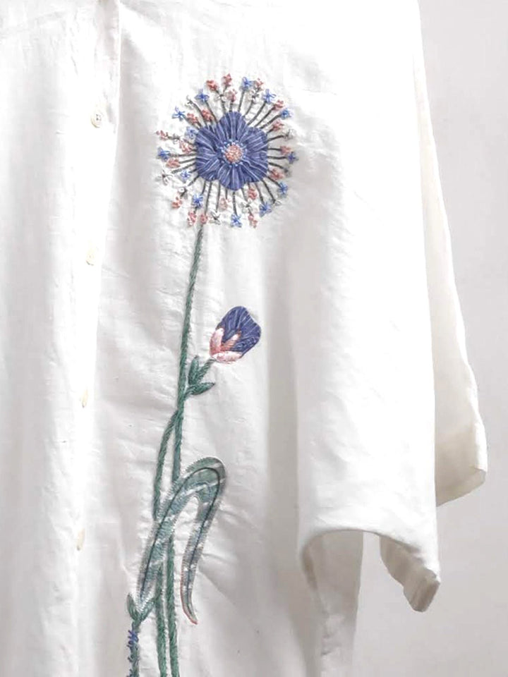 Tops & TunicsKusum Kimono Shirt Natural WhiteEarth RouteFlourish Planet