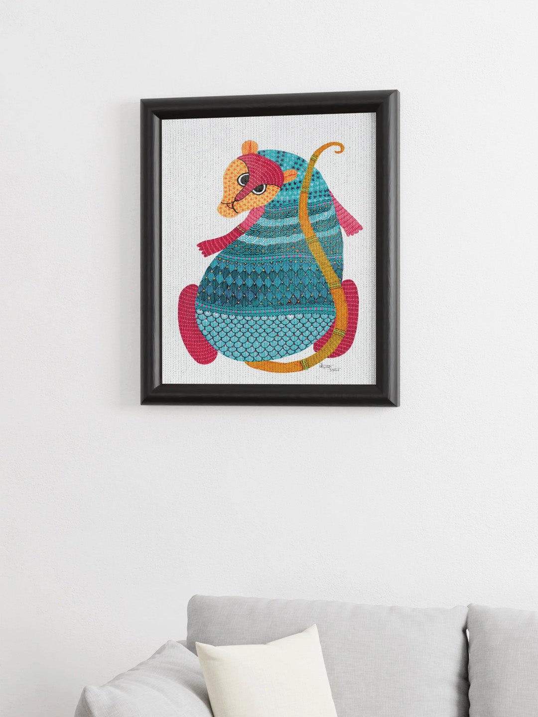 DecorLeopard Gond Art Painting - UnframedKailash Pradhan