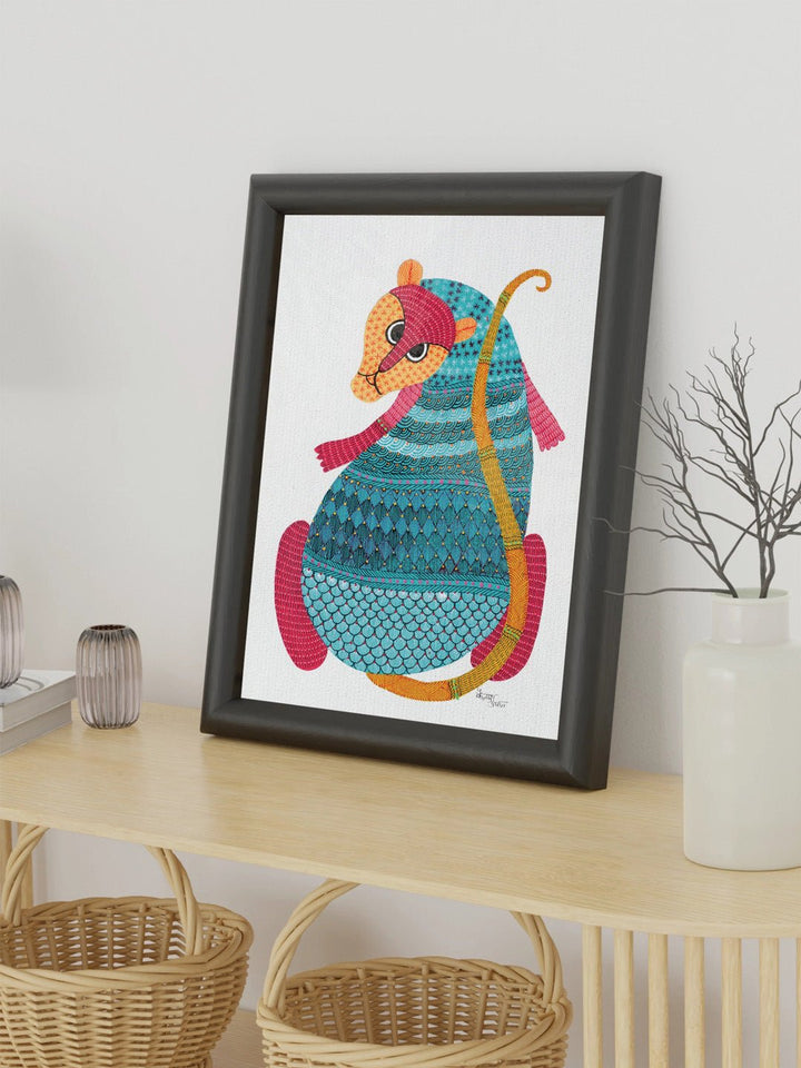 DecorLeopard Gond Art Painting - UnframedKailash Pradhan