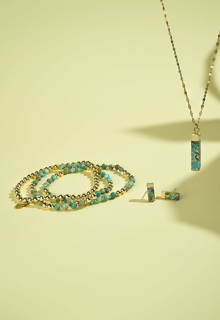 Bangles & BraceletsLight We Carry Bracelet Set in TurquoiseStarfish ProjectFlourish Planet