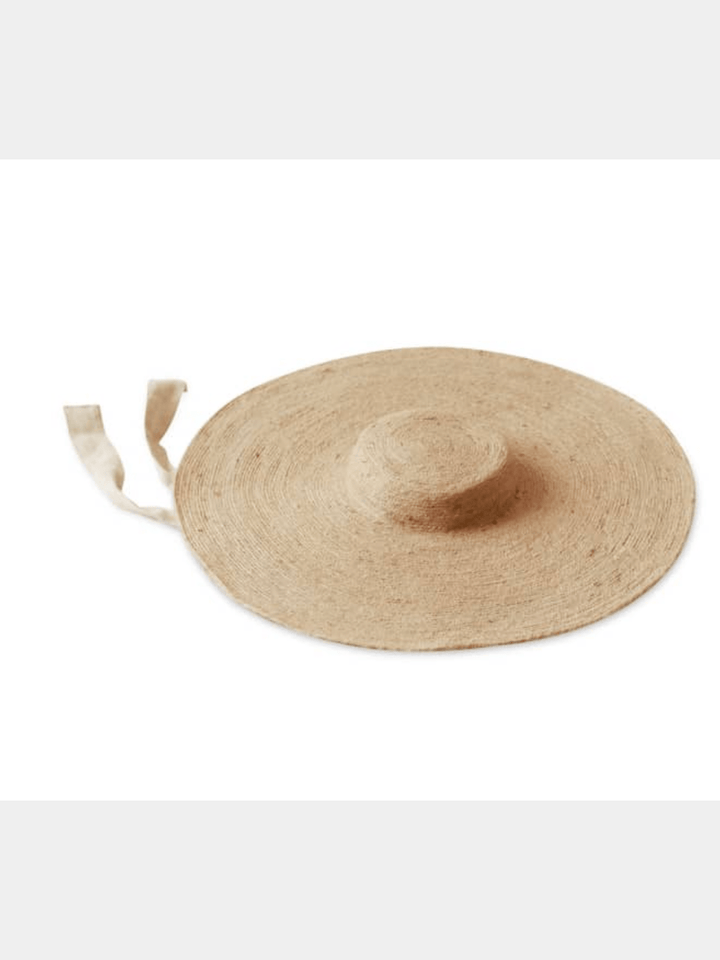 Personal AccessoriesLOLA Wide Brim Jute Straw Hat In Natural BeigeBrunnaCo