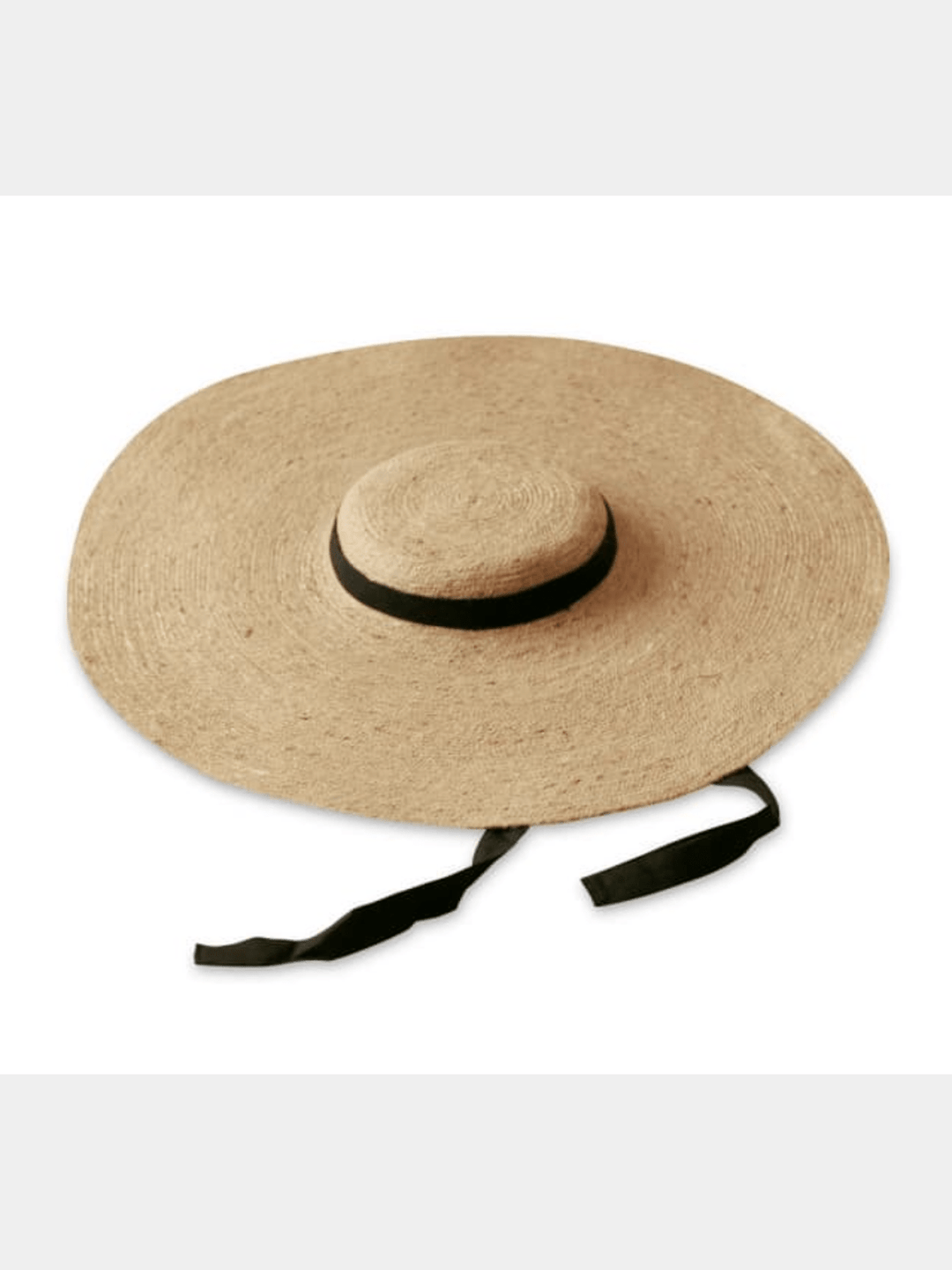 Personal AccessoriesLOLA Wide Brim Jute Straw Hat with Black StrapBrunnaCo