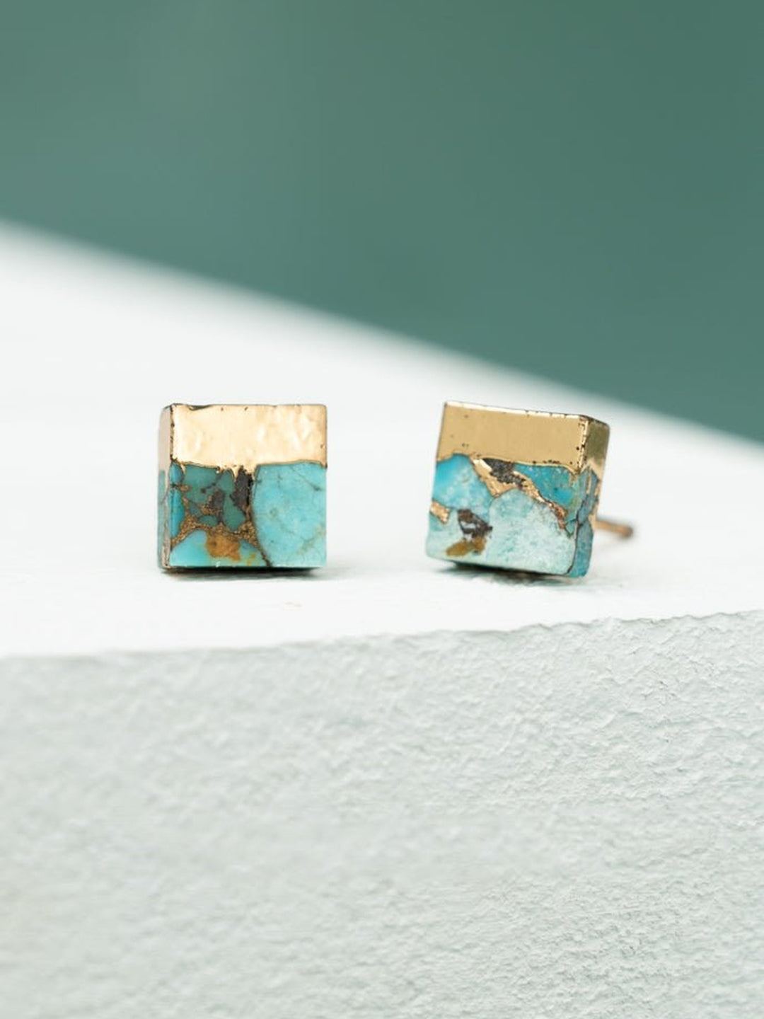 JewelryLorena Square Turquoise Stud EarringsStarfish Project