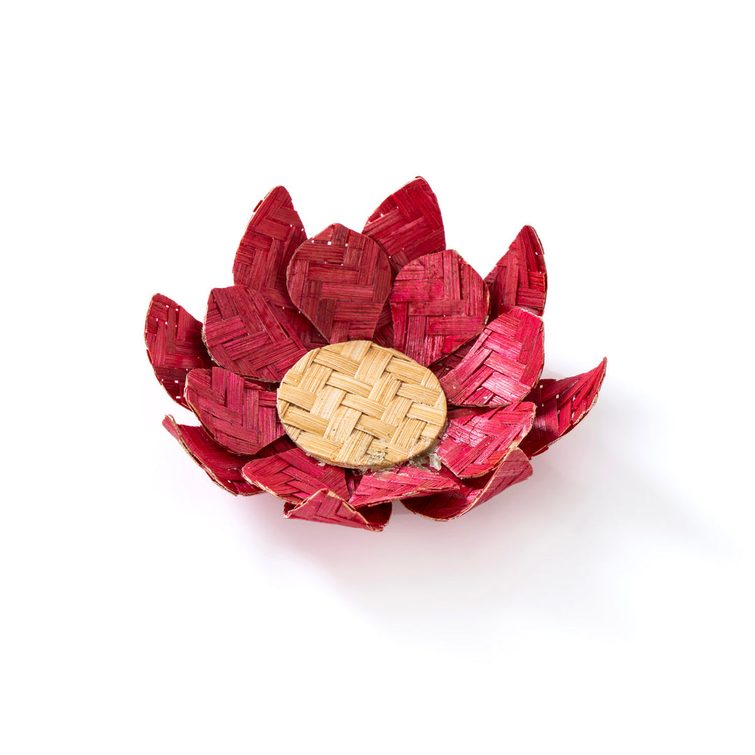 Home DecorLotus Handcrafted Bamboo Tea Light HolderGreenkraftFlourish Planet