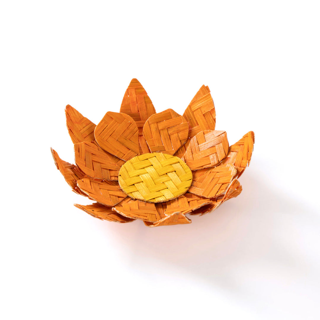 Home DecorLotus Handcrafted Bamboo Tea Light HolderGreenkraftFlourish Planet