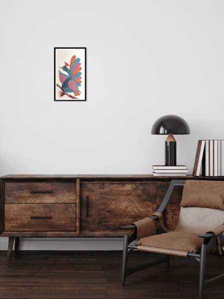 Home DecorMajestic Peacock - Gond PaintingKailash PradhanFlourish Planet