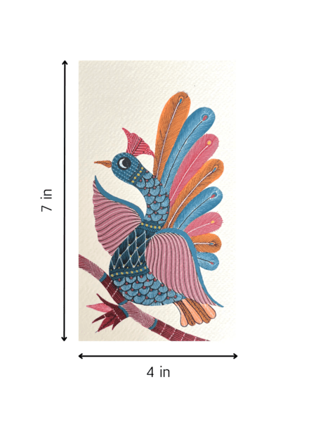 Home DecorMajestic Peacock - Gond PaintingKailash PradhanFlourish Planet