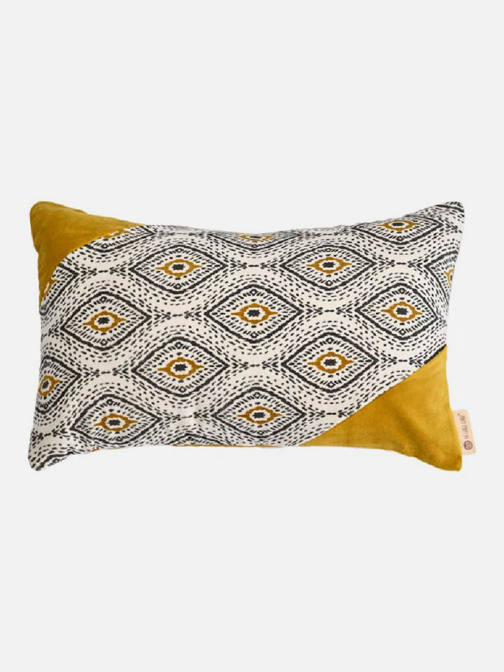 Bed and LivingMakhamalee Lumbar Cushion Cover OchreThe Greige Warp