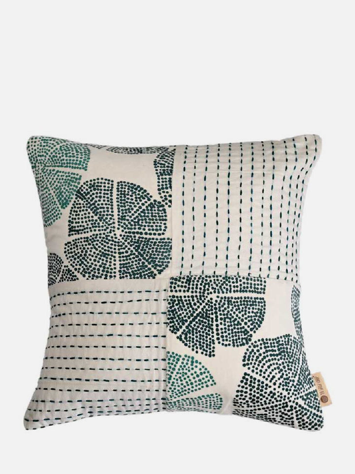 Bed and LivingMakhamalee Postal Cushion Cover GreenThe Greige Warp