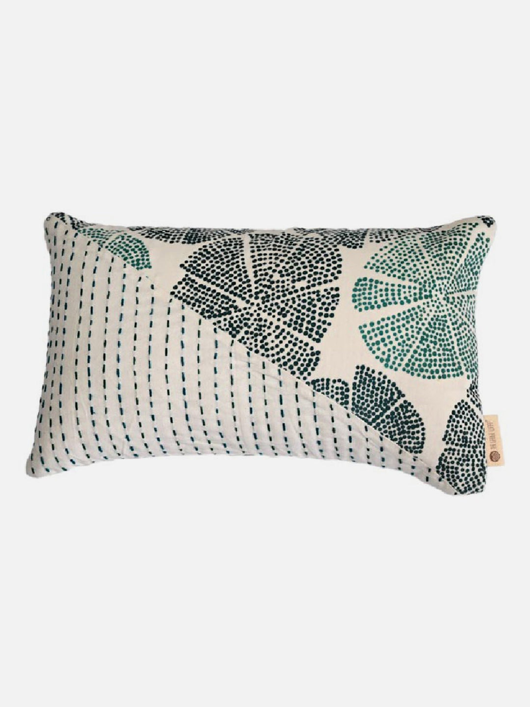 Bed and LivingMakhamalee Postal Lumbar Cushion Cover GreenThe Greige Warp