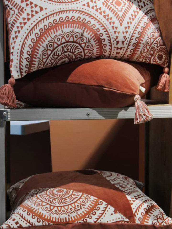 Bed and LivingMakhamalee Terra Lumbar Cushion Cover RustThe Greige Warp